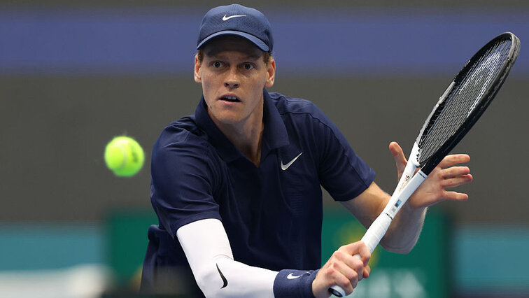 Jannik Sinner bei der Arbeit Jannik Sinner bei der Arbeit