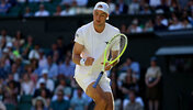 Jan-Lennard Struff bei seinem zweiten Auftritt auf dem Centre Court in Wimbledon