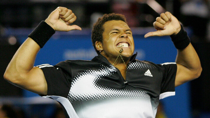 Jo-Wilfried Tsonga made it to the Australian Open final in 2008