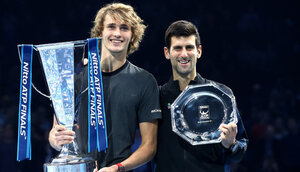 Alexander Zverev nach seinem Finalsieg gegen Novak Djokovic bei den ATP Finals 2018