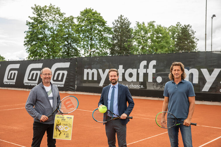 Tournament director Günter Schwarzl, sports councilor Stefan Schnöll and organizer Gerald Mandl (from left)