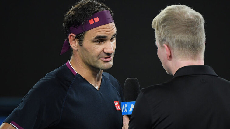 Roger Federer und Jim Courier in Australien Roger Federer und Jim Courier in Australien