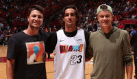 Miomir Kecmanovic, Lorenzo Musetti und Holger Rune zu Gast bei den Miami Heat