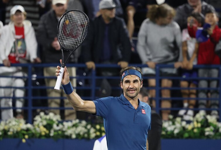 Roger Federer hat das Dubai-Finale erreicht Roger Federer