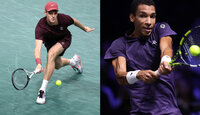 Jannik Sinner und Felix Auger-Aliassime kämpfen heute um den Titel beim ATP Masters 1000er in Paris.