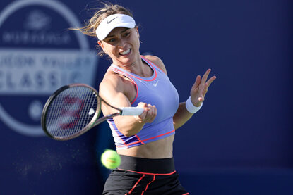 Paula Badosa kann den Bällen bei den US Open nicht viel abgewinnen Paula Badosa kann den Bällen bei den US Open nicht viel abgewinnen
