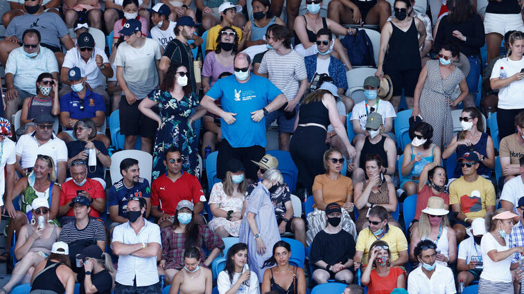 Shirts und Banner mit politischen Inhalten sind bei den Australian Open streng verboten