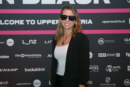 Julia Grabher bei der Players´ Party am Montagabend in Linz Julia Grabher bei der Players´ Party am Montagabend in Linz
