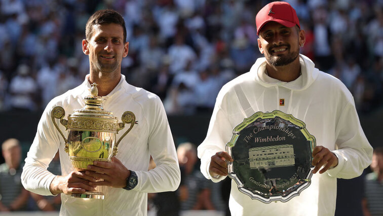 Nick Kyrgios ist der Nummer-Eins-Fan von Novak Djokovic auf der ATP-Tour Nick Kyrgios ist der Nummer-Eins-Fan von Novak Djokovic auf der ATP-Tour