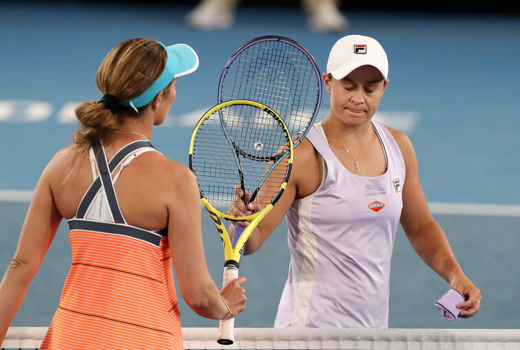 Ashleigh Barty had to admit defeat to Danielle Collins