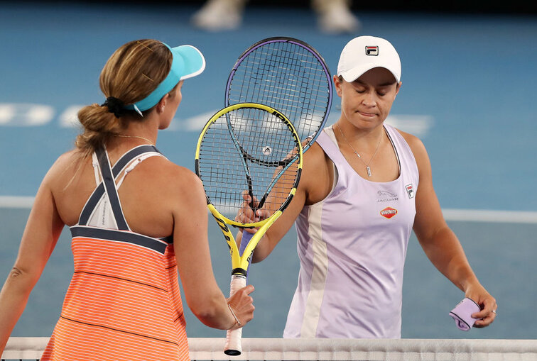 Ashleigh Barty musste sich Danielle Collins geschlagen geben Ashleigh Barty musste sich Danielle Collins geschlagen geben