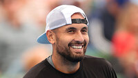 Nick Kyrgios feiert sein Comeback Nick Kyrgios feiert sein Comeback