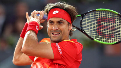 David Ferrer bei seinem letzten Match in Madrid David Ferrer bei seinem letzten Match in Madrid
