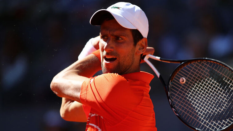 Novak Djokovic peilt den Turniersieg in Madrid an Novak Djokovic peilt den Turniersieg in Madrid an