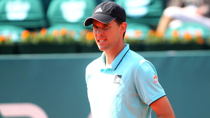 Dominic Thiem hat für den Sonntag eine Frühschicht zugeteilt bekommen Dominic Thiem hat für den Sonntag eine Frühschicht zugeteilt bekommen