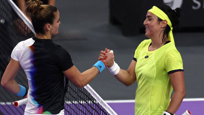 Maria Sakkari hat Ons Jabeur verabschiedet