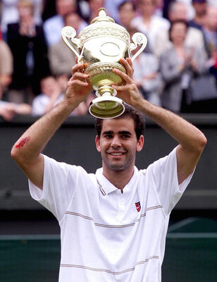 5th place, 87 points: Pete Sampras, unbeatable at Wimbledon for years