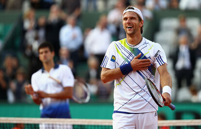 Ein Stück Tennisgeschichte: Jürgen Melzer schlägt Novak Djokovic 2010 Ein Stück Tennisgeschichte: Jürgen Melzer schlägt Novak Djokovic 2010