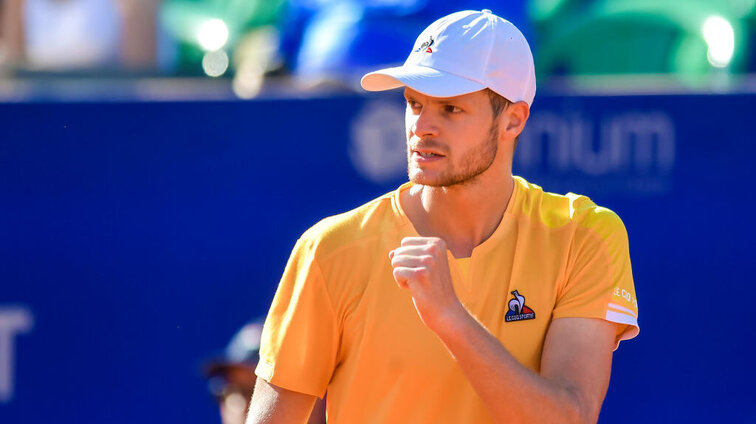 Yannick Hanfmann holte sich mit einer starken Leistung seinen ersten Einzel-Sieg im Davis Cup. Yannick Hanfmann holte sich mit einer starken Leistung seinen ersten Einzel-Sieg im Davis Cup.