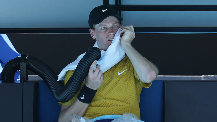 Jannik Sinner profitierte in seinem Drittrundenduell von der "Heat Rule" in Melbourne.