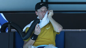 Jannik Sinner profitierte in seinem Drittrundenduell von der "Heat Rule" in Melbourne.