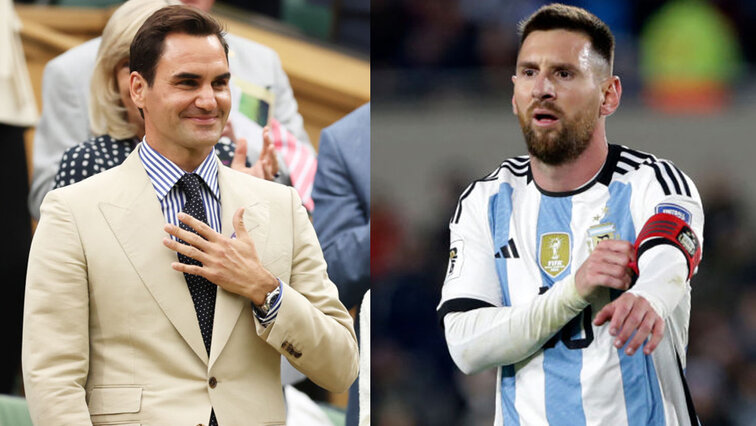Roger Federer ist bekennender Fan von Lionel Messi Roger Federer ist bekennender Fan von Lionel Messi