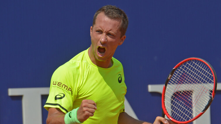 Philipp Kohlschreiber on his way to the title in Kitzbühel 2015