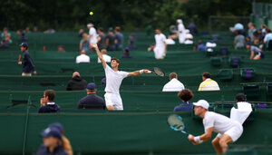 Noch wird die Qualifikation für das Wimbledon-Turnier in Roehampton gespielt
