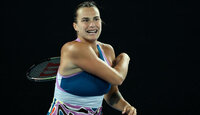 Aryna Sabalenka on Thursday in the semifinals of the Australian Open 2023