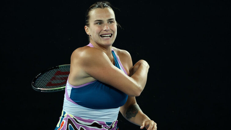 Aryna Sabalenka am Donnerstag im Halbfinale der Australian Open 2023