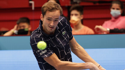 Daniil Medvedev 2020 bei seinem Auftrtt in Wien Daniil Medvedev 2020 bei seinem Auftrtt in Wien