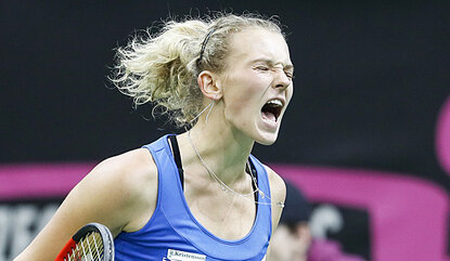 Katerina Siniakova hat am Ende starke Nerven gezeigt
