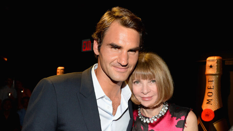 Von Frau Wintour für´s Leben lernen: Roger Federer Learn from Ms. Wintour for life: Roger Federer