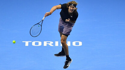 Alexander Zverev am Montag in Turin Alexander Zverev am Montag in Turin