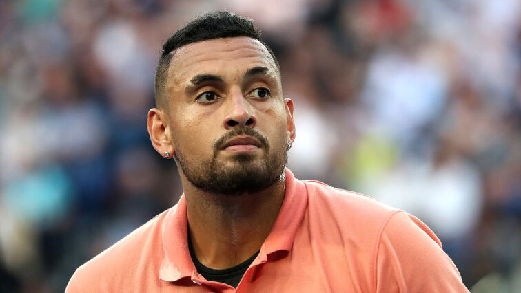 Nick Kyrgios didn't hit a competition ball in Delray Beach