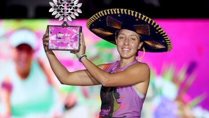 Jessica Pegula am Sonntag in Guadalajara