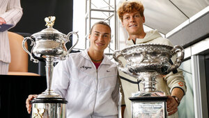 Aryna Sabalenka und Jannik Sinner vor den Australian Open 2025