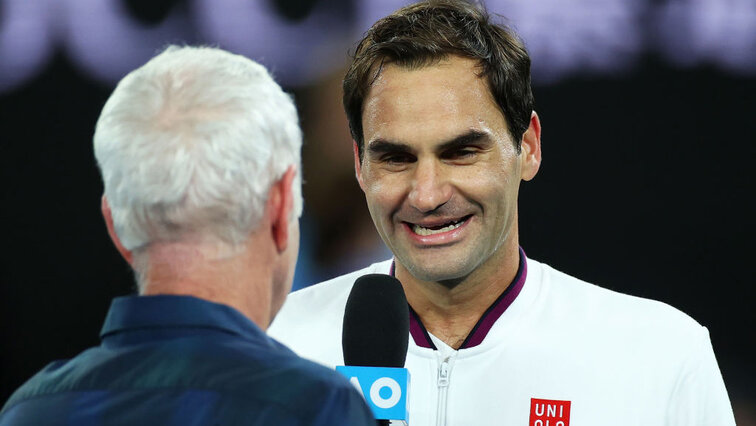 Auf ein Wort: John McEnroe mit Roger Federer in Melbourne In a word: John McEnroe with Roger Federer in Melbourne