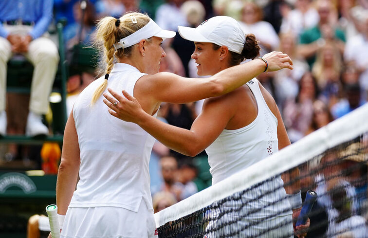 Angelique Kerber fordert im Semifinale Ashleigh Barty Angelique Kerber challenges Ashleigh Barty in the semifinals