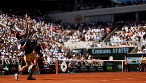 Carlos Alcaraz auf dem Court Philippe-Chatrier im Finale der French Open 2024