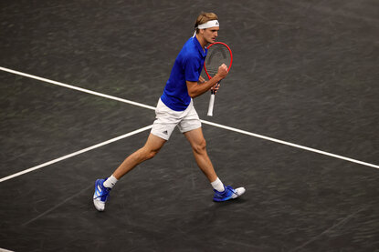 Alexander Zverev blieb beim Laver Cup im Einzel siegreich