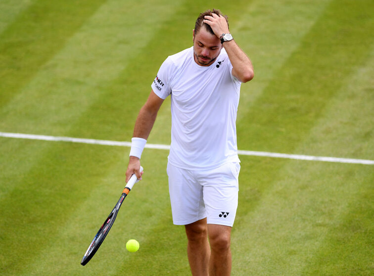 Stan Wawrinka stand 2014 im Viertelfinale von Wimbledon