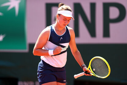 Barbora Krejcikova setzte sich im Viertelfinale gegen Cori Gauff durch Barbora Krejcikova bei den French Open in Paris