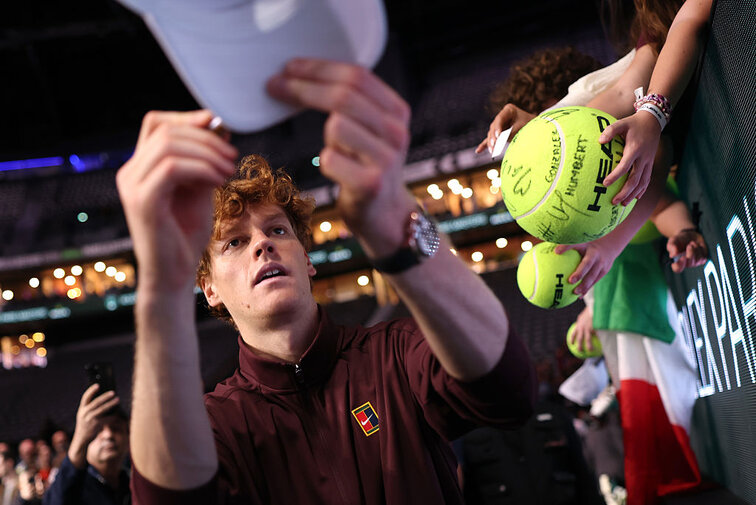 Jannik Sinner genießt bei den Fans hohes Ansehen Jannik Sinner genießt bei den Fans hohes Ansehen