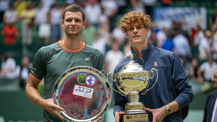 Hubert Hurkacz und Jannik Sinner bei den Terra Open 2024 Hubert Hurkacz und Jannik Sinner bei den Terra Open 2024