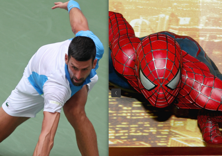 Novak Djokovic, Spiderman