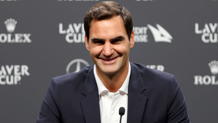 Roger Federer am Mittwoch in London