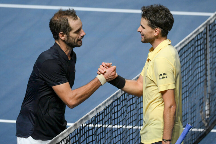 Richard Gasquet trifft auf Dominic Thiem