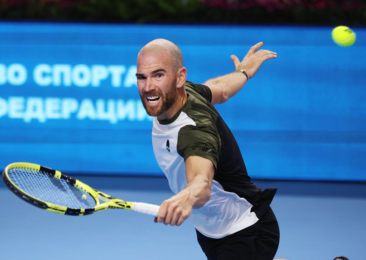 ATP Moskau Adrian Mannarino wehrt Matchball ab und nimmt Rublev beim