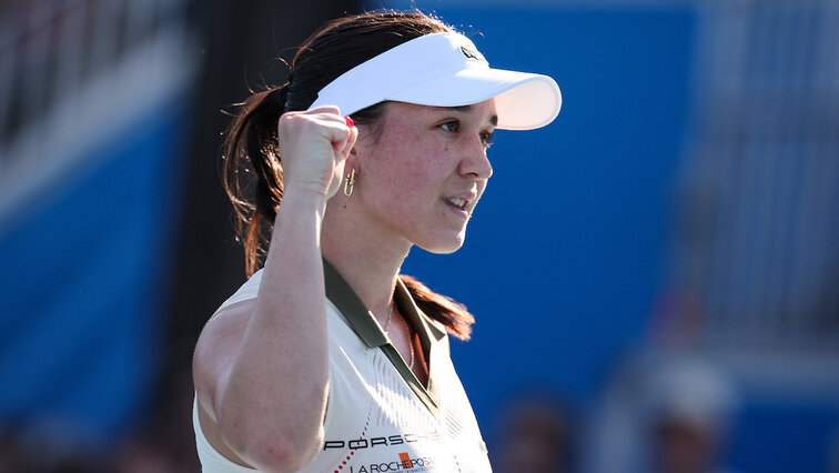 Eva Lys durfte in New York 2026 im ersten Match jubeln